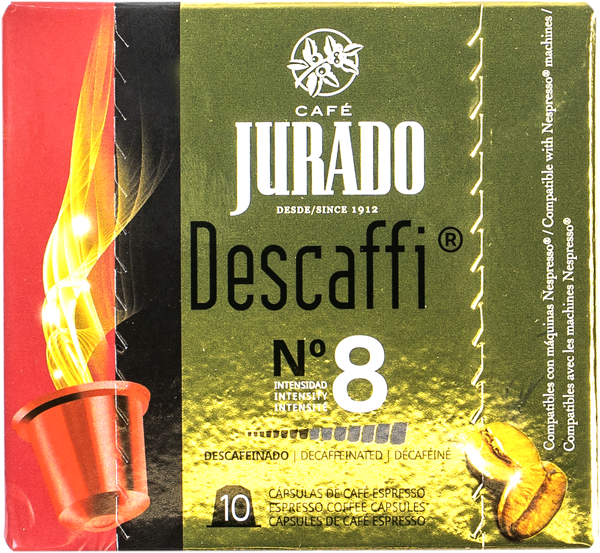Кофе в капсулах 10шт Джурадо без кофеина Джурадо Эрманос кор, 50 г
