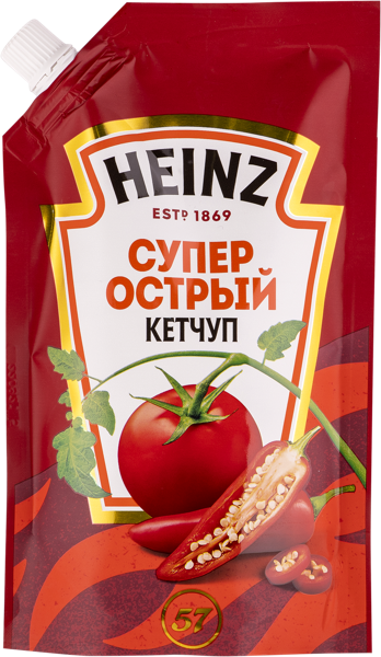 Кетчуп томатный Хайнц супер острый Петропродукт м/у, 320 г