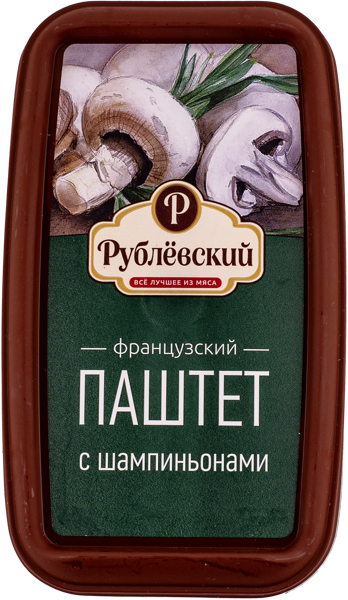 Паштет с шампиньонами Рублевский ТД французский Рублевский МПЗ п/у, 175 г