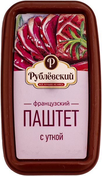 Паштет с уткой Рублевский ТД французский Рублевский МПЗ п/у, 175 г