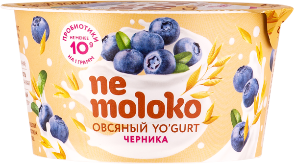Йогурт 5% овсяный Немолоко черника Сады Придонья п/б, 130 г