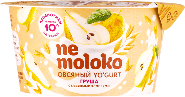 Йогурт 5% овсяный Немолоко груша Сады Придонья п/б, 130 г