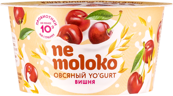 Йогурт 5% овсяный Немолоко вишня Сады Придонья п/б, 130 г