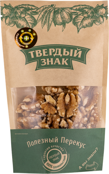 Орехи натуральные Твердый знак крафт грецкий орех Орехпром м/у, 120 г