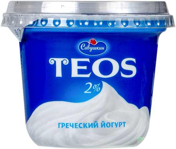 Йогурт 2% греческий Савушкин теос натуральный Савушкин продукт п/б, 250 г