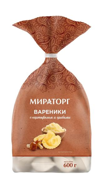 Вареники замороженные Мираторг картофель грибы Мираторг м/у, 600 г