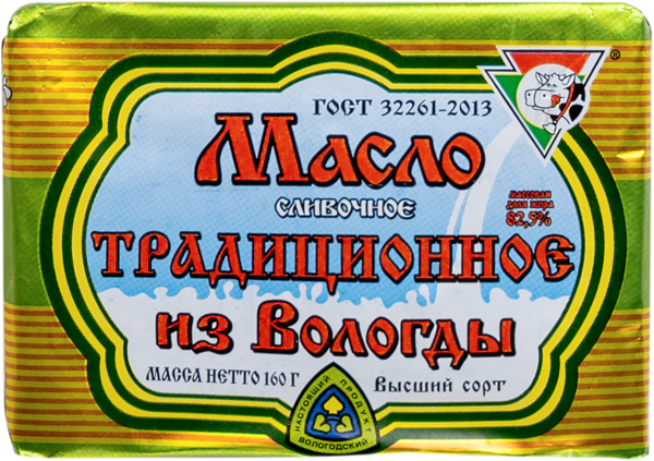 Масло 82,5% сливочное Из Вологды традиционное УОМЗ ВГМХА м/у, 160 г