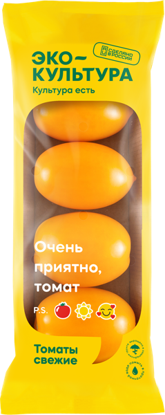Овощ Эко-культура томат желтый Эко-Культура ТД лоток, 350 г