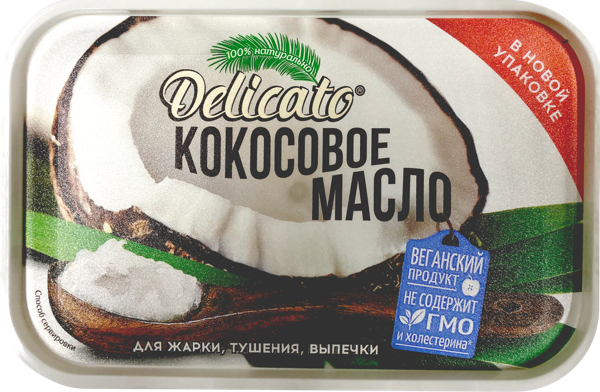 Масло кокосовое Деликато НМЖК п/б, 200 г