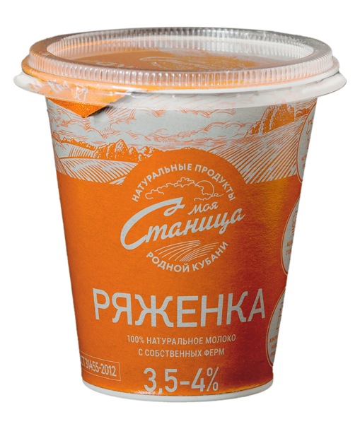 Ряженка 3,5%-4% Моя Станица Рассвет п/б, 290 мл