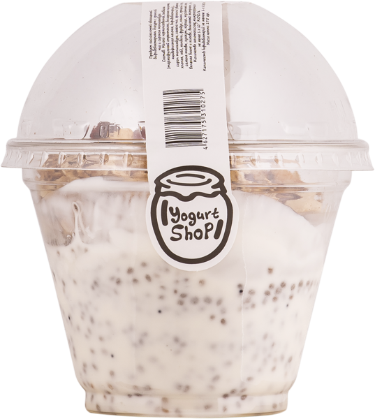 Йогурт 8,6% с гранолой Йогурт Шоп чиа сироп топинамбура Йогурт шоп п/б, 175 г