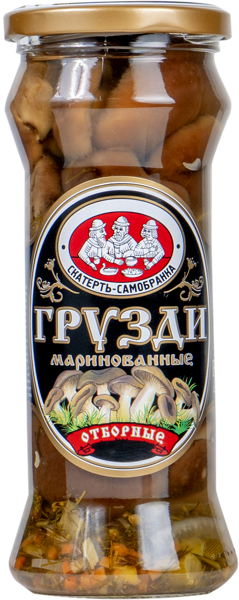 Грузди маринованные Скатерть Самобранка отборные Самобранка ПК с/б, 330 г