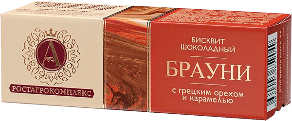 Десерт брауни А.РостАгроКомплекс грецкий орех карамель РостАгроКомплекс кор, 40 г
