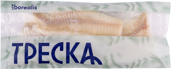Рыба замороженная Бореалис треска филе без кожи Норебо Ру м/у, 600 г