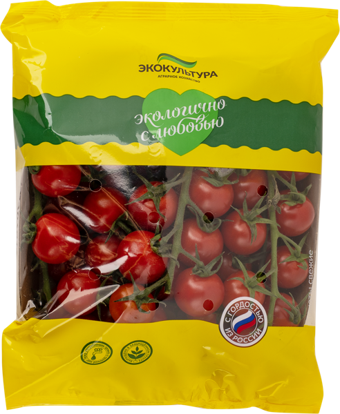 Овощ на ветке Эко-культура томат черри красный Эко-Культура ТД подложка, 500 г