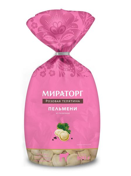 Пельмени замороженные Мираторг розовая телятина Брянская МК м/у, 800 г
