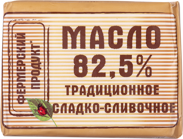 Масло 82,5% сливочное Фермерский продукт КубаньРус-Молоко м/у, 200 г