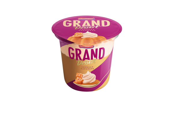 Десерт 4,7% со взбитыми сливками Эрманн Гранд десерт соленая карамель Эрманн п/б, 200 г