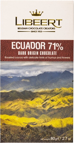 Шоколад темный 71% Либеерт эквадор Либеерт кор, 80 г