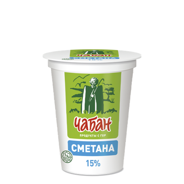 Сметана 15% Чабан Нальчикский МК п/б, 400 г