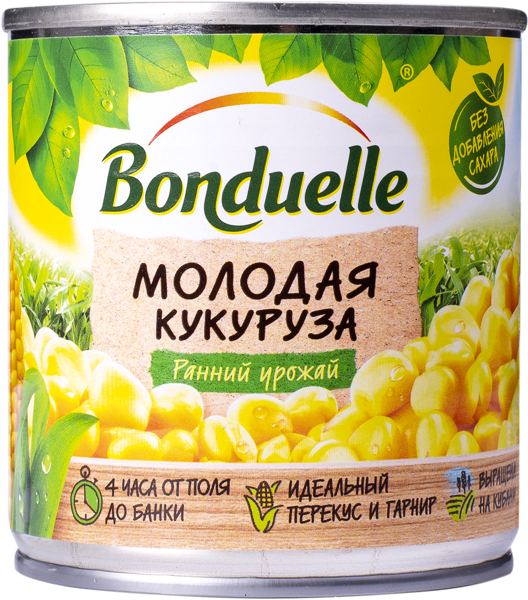 Кукуруза Бондюэль Молодая Кубанские консервы ж/б, 170 г