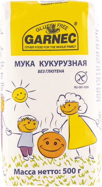 Мука кукурузная Гарнец Без глютена Гарнец м/у, 500 г