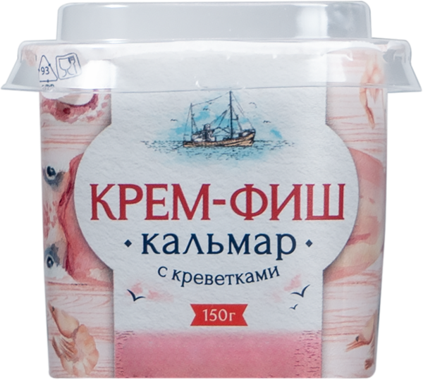 Паста из морепродуктов Крем-фиш кальмар Европром ООО п/б, 150 г