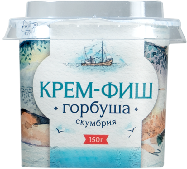 Паста рыбная Крем-фиш горбуша скумбрия Европром ООО п/б, 150 г