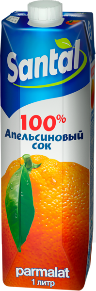 Сок Сантал апельсин Пармалат т/п, 1 л