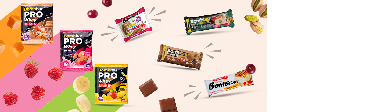 От - 20% на протеиновые десерты «Бомббар»