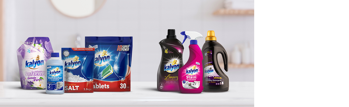 От - 21% на средства для стирки и уборки «Калион»