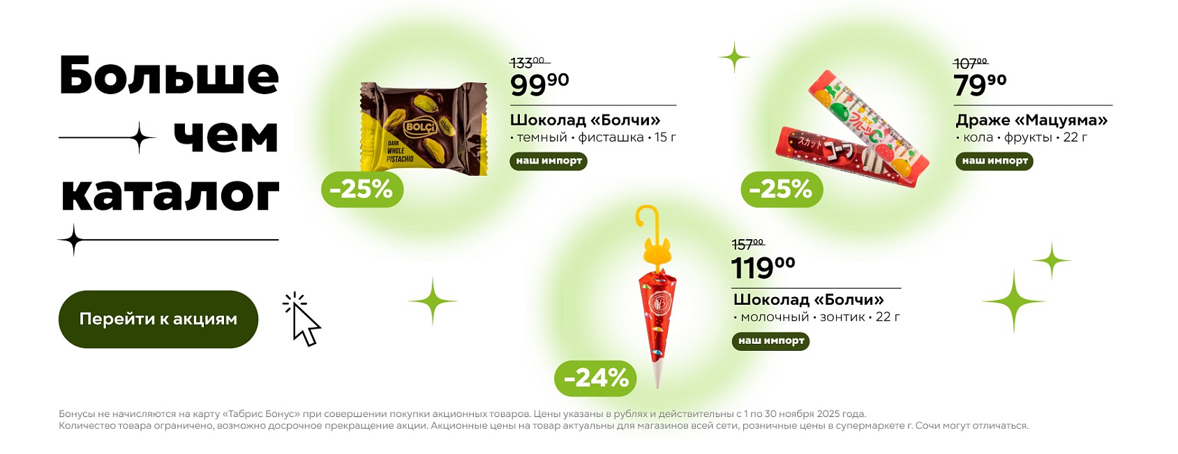 Топы ноября: кондитерские изделия