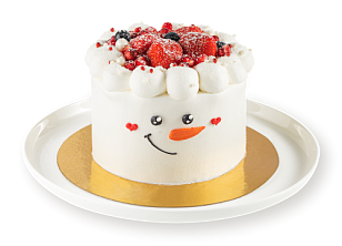 Торт Зимний с апельсином и шоколадом бисквитный 