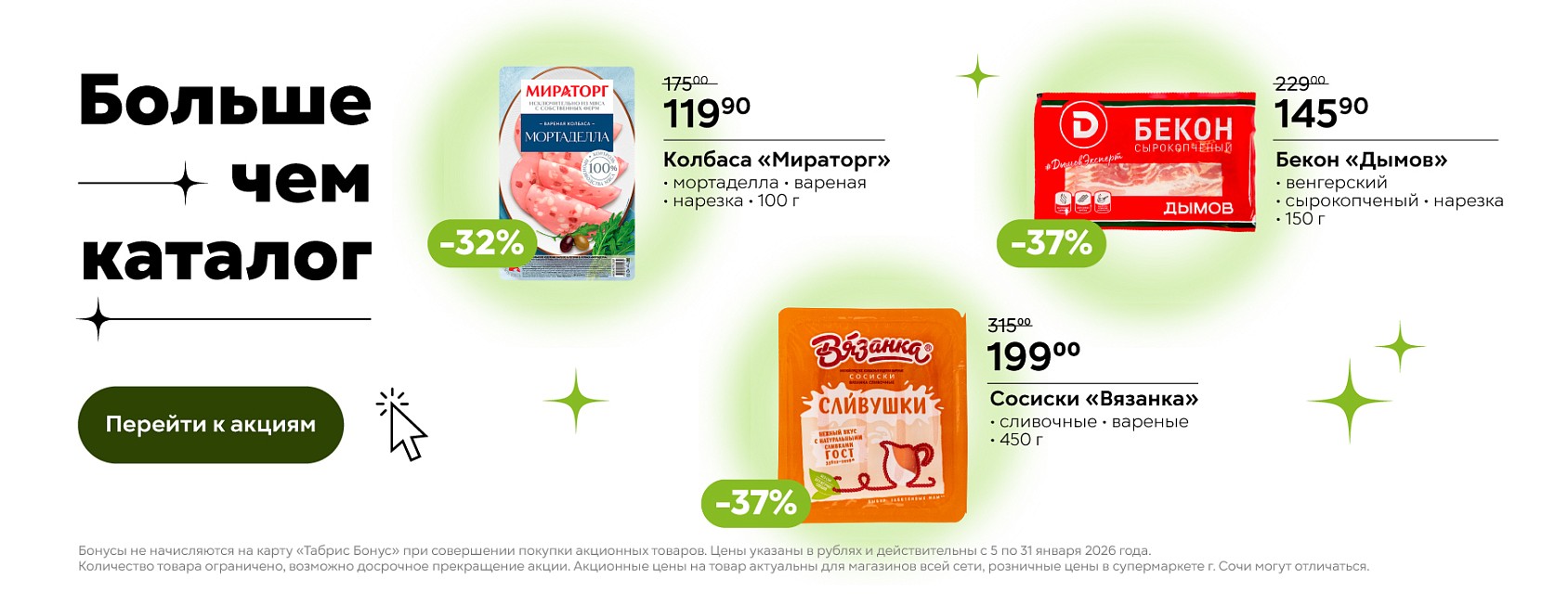 Топы января: мяс гастрономия